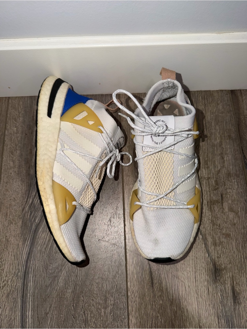 Adidas Arkyn Blue and White Athletic Sneakers